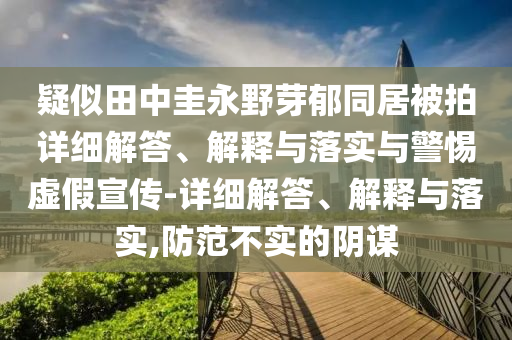 疑似田中圭永野芽郁同居被拍詳細(xì)解答、解釋與落實與警惕虛假宣傳-詳細(xì)解答、解釋與落實,防范不實的陰謀